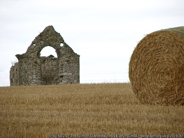  The ruins of St Andrew's church at Little Ringstead by Evelyn Simak